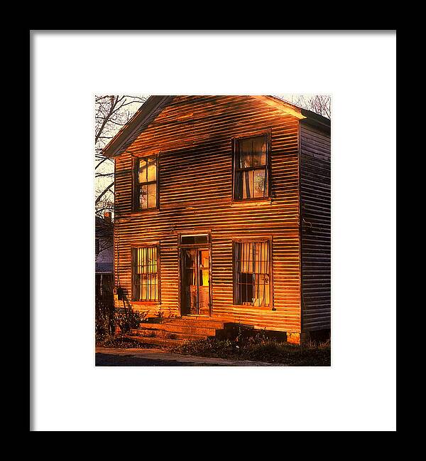 Fine Art Framed Print featuring the photograph Last Light of Another Day by Rodney Lee Williams