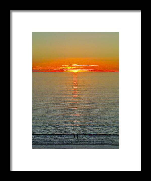 Sunset Framed Print featuring the photograph Last rays by Jocelyn Kahawai