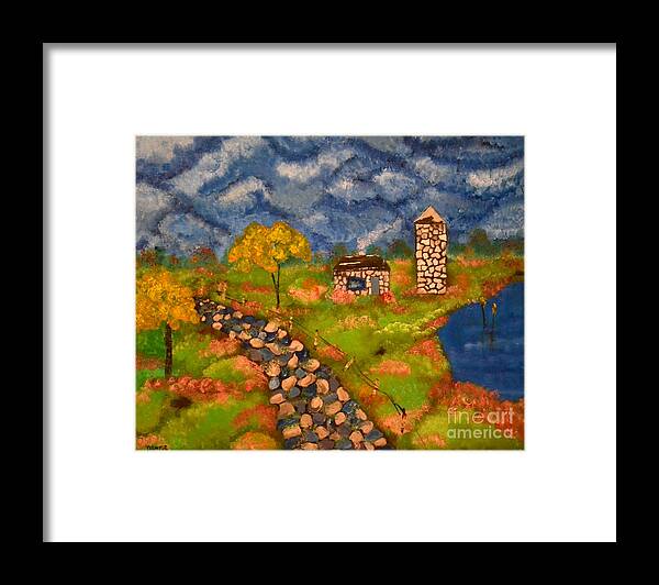 Silo Framed Print featuring the painting Last Spring by Denise Tomasura
