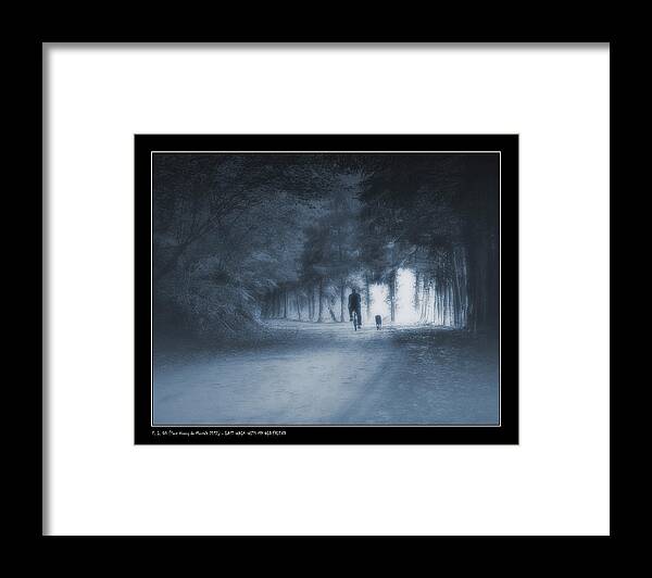 Animals Framed Print featuring the photograph Last Walk With My Old Friend by Pedro L Gili
