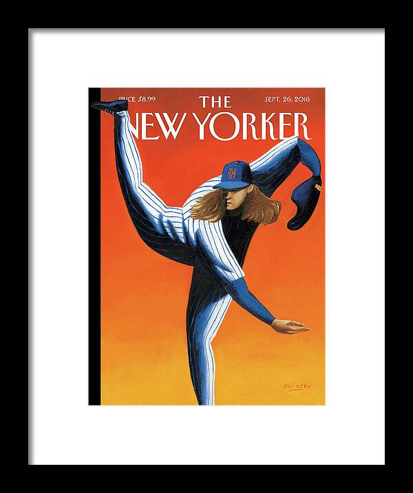 Mets Framed Print featuring the painting Late Innings by Mark Ulriksen
