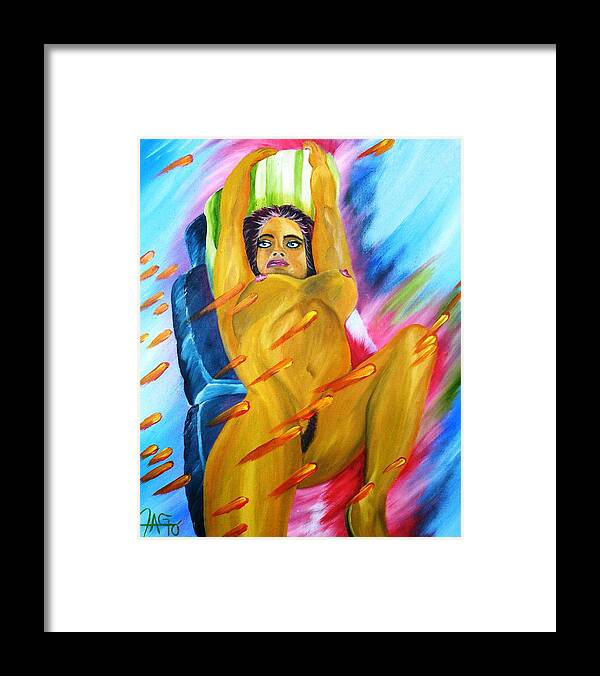 Betty Davis Framed Print featuring the painting Latin Dreams Revisited by The GYPSY