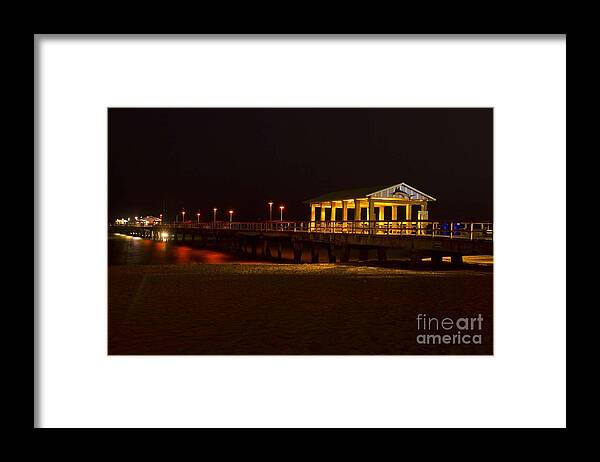 Fishing Framed Print featuring the photograph Lauderdale Fishing Pier by Les Palenik