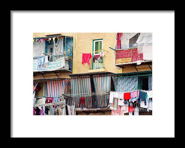 Laundry Framed Print featuring the photograph Laundry Day by Cassandra Buckley