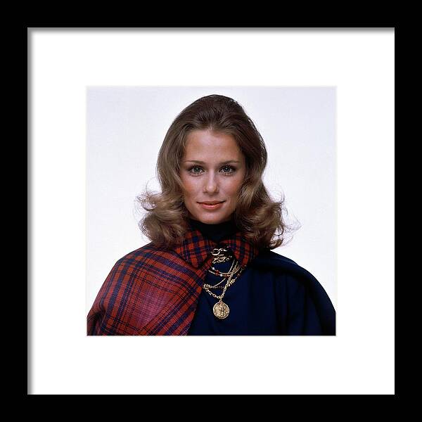 Fashion Framed Print featuring the photograph Laura Hutton Wearing Van Cleef & Arpel Necklaces by Gianni Penati