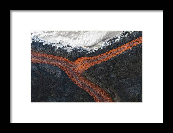 Feb0514 Framed Print featuring the photograph Lava Flow Tolbachik Volcano Kamchatka by Sergey Gorshkov