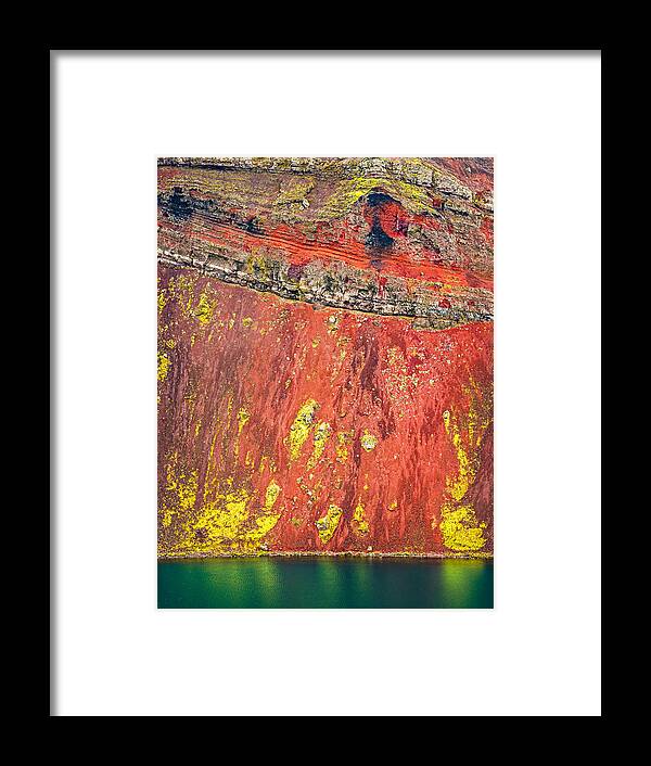 Lj�tipollur Framed Print featuring the photograph Lava Wall - Iceland Volcano Photograph by Duane Miller