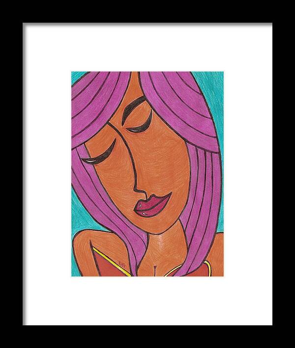 Pop Art Framed Print featuring the drawing Lavender by Ray Ratzlaff