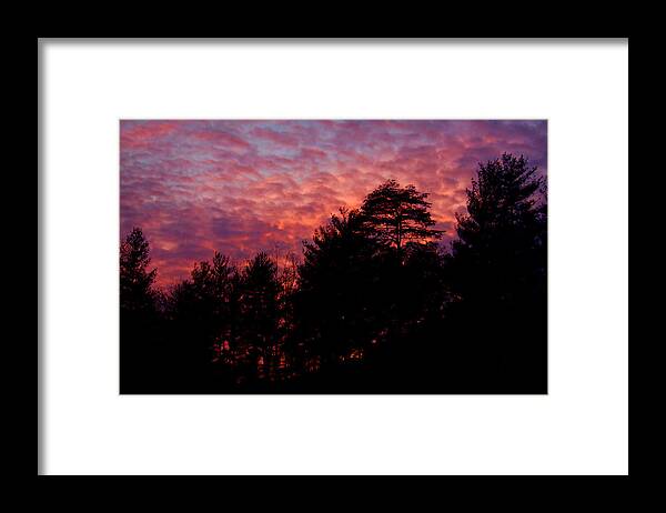 Sunset Framed Print featuring the photograph Lavender Skies by Lena Auxier