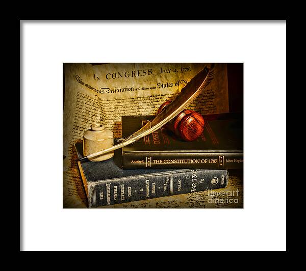 Paul Ward Framed Print featuring the photograph Lawyer - The Constitutional Lawyer by Paul Ward