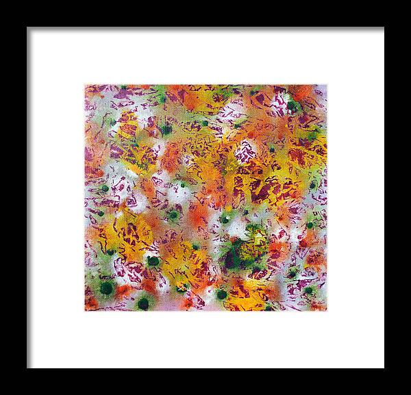 Scales Framed Print featuring the painting Layering 3 by Sumit Mehndiratta
