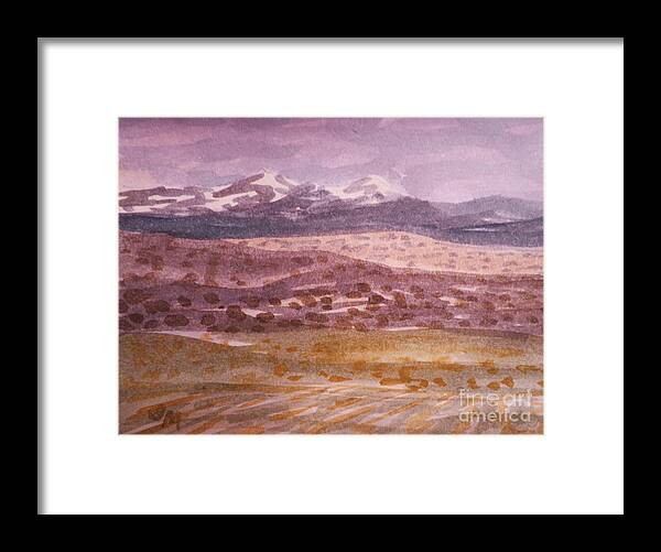 Landscape Framed Print featuring the painting Layers of Landscape by Suzanne McKay