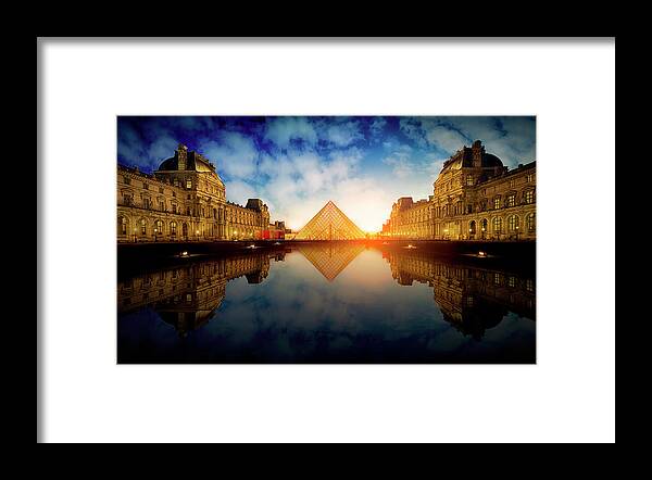 Louvre Framed Print featuring the photograph Le Louvre by Massimo Cuomo