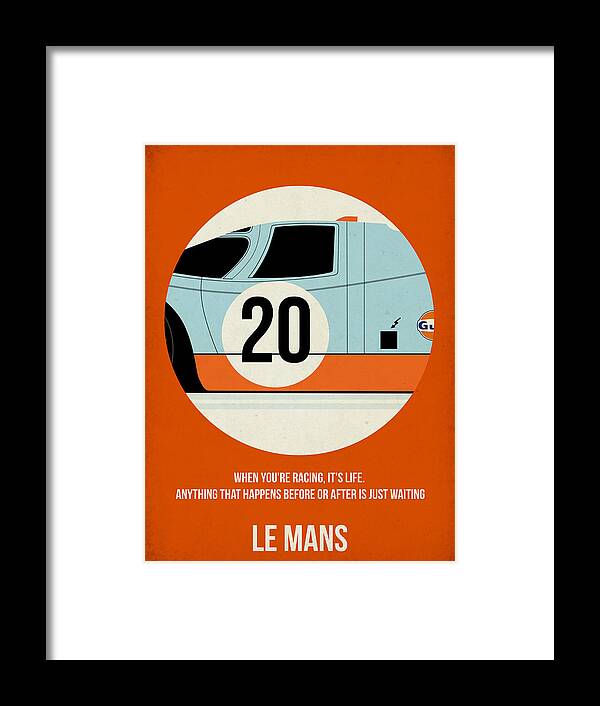 Le Mans Framed Print featuring the painting Le Mans Poster by Naxart Studio