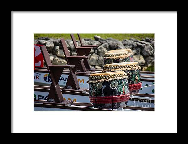 Dragon Boating Framed Print featuring the photograph Leave it on the Water by Conni Walker