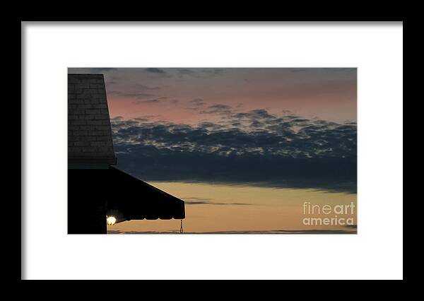Leave The Light On Framed Print featuring the photograph Leave The Light On by Charlie Cliques