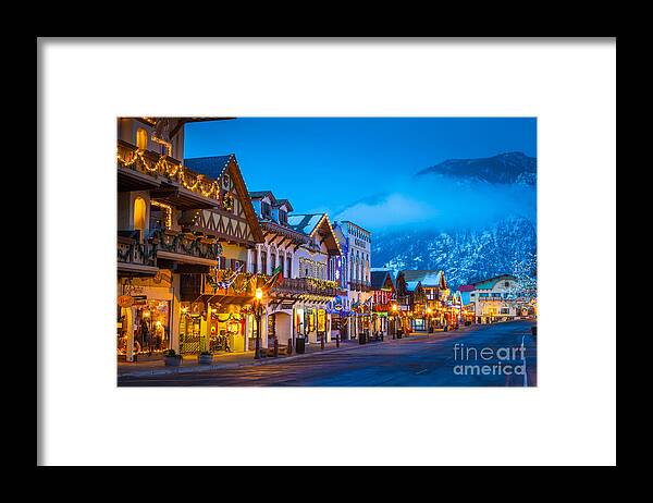America Framed Print featuring the photograph Leavenworth Skyline by Inge Johnsson