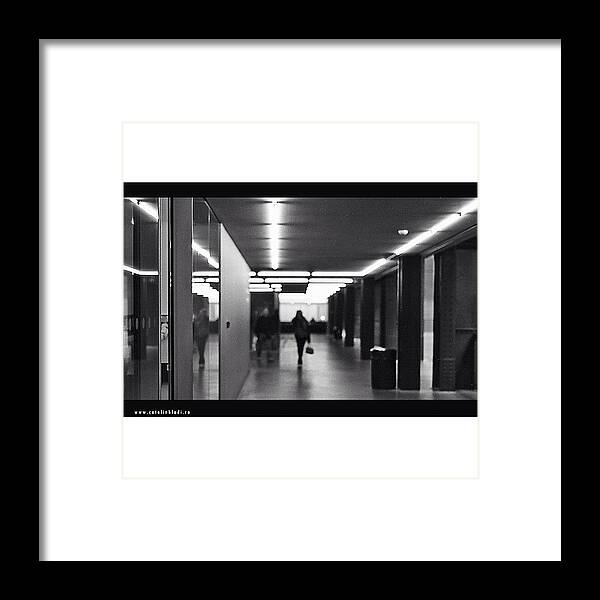 Ilford Framed Print featuring the photograph Leaving (and Final Scene) -follow My by Catalin Hladi