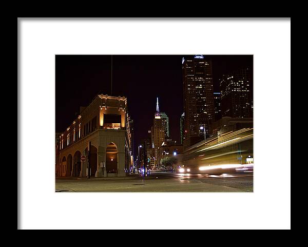 Dallas Framed Print featuring the photograph Leaving Town by John Babis