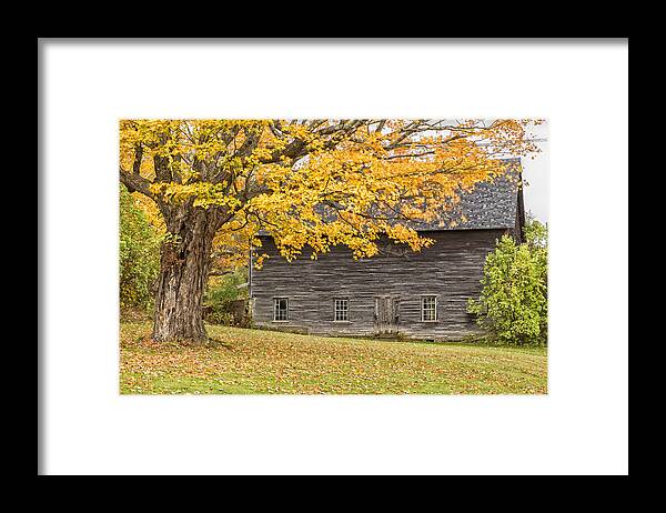 Vermont Framed Print featuring the photograph Leavitt's Barn by John Vose