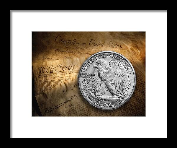 Coin Framed Print featuring the photograph Legal Tender by Tom Mc Nemar