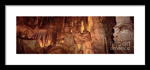 Geology Framed Print featuring the photograph Lehman Caves At Great Basin Np by Ron Sanford