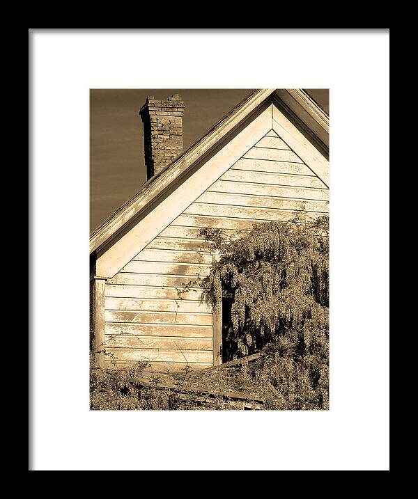 Wisteria Framed Print featuring the photograph Leisy House Revisted by Everett Bowers