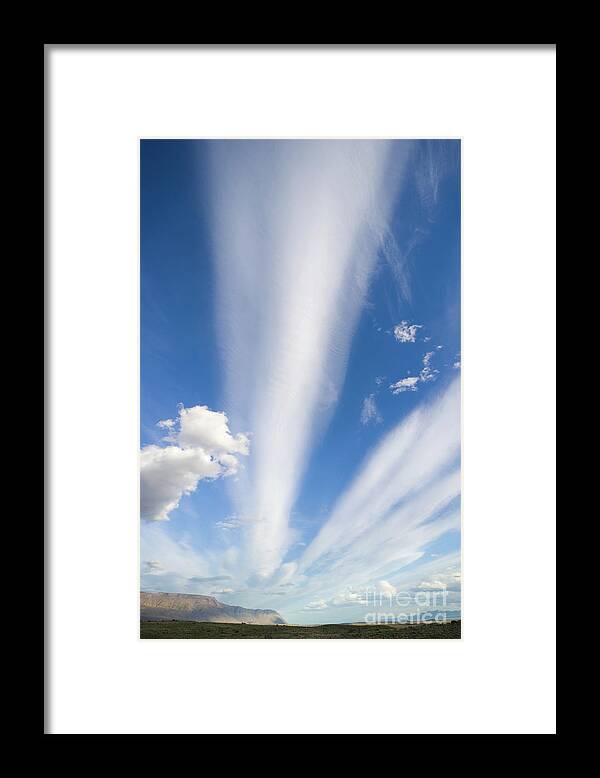 00346024 Framed Print featuring the photograph Lenticular And Cumulus Clouds Patagonia by Yva Momatiuk and John Eastcott
