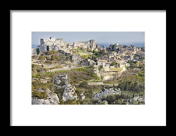 Chateau Framed Print featuring the photograph Les-Baux-de-Provence by Jean Gill
