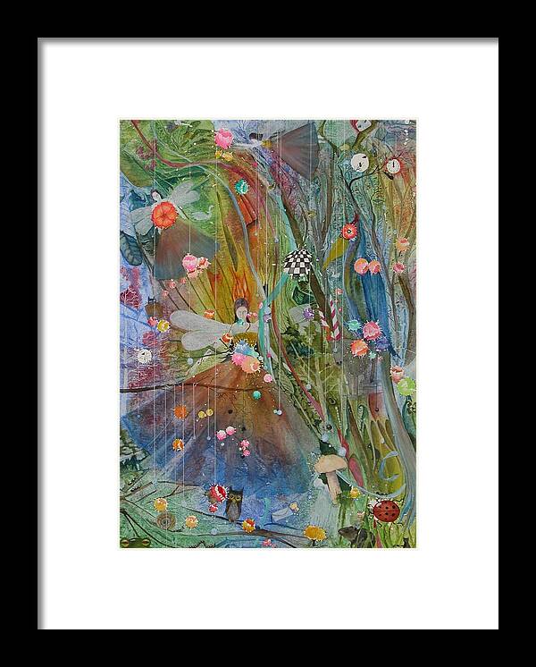 Fantasy Framed Print featuring the painting Les Carioles by Jackie Mueller-Jones