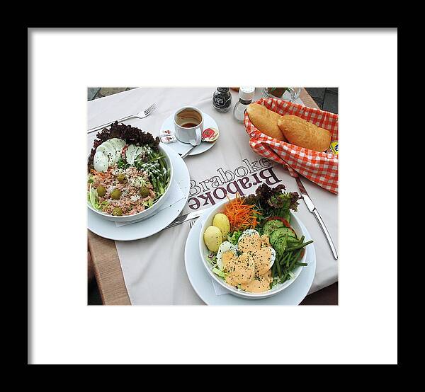 Food Framed Print featuring the photograph Les salades belgiques by Gerry Bates
