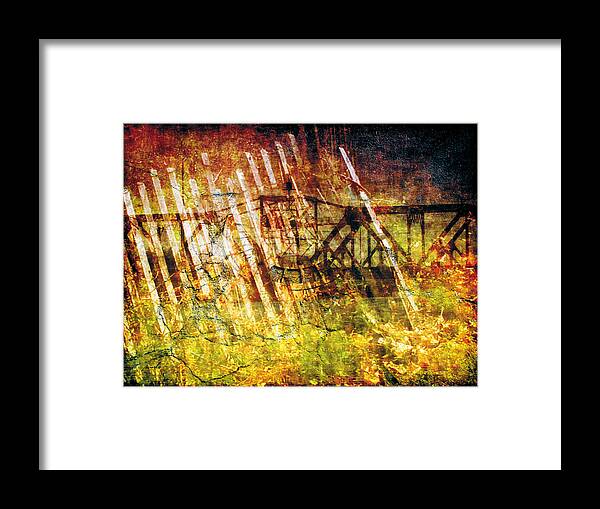 Grunge Framed Print featuring the photograph Less Travelled 22 by The Art of Marsha Charlebois