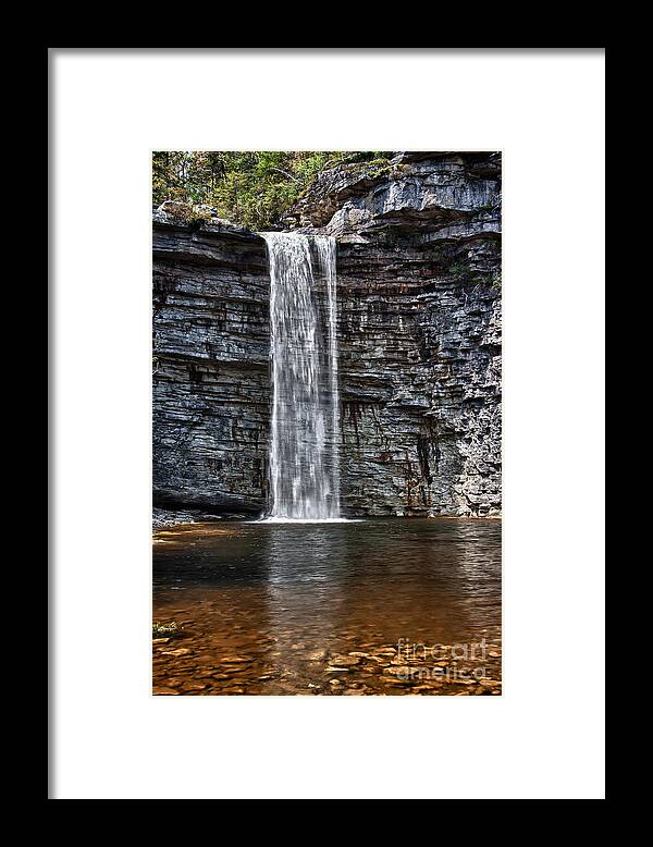 Awosting Falls Framed Print featuring the photograph Let it flow by Rick Kuperberg Sr