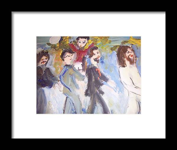 Beatles Framed Print featuring the painting Let me take you there by Judith Desrosiers