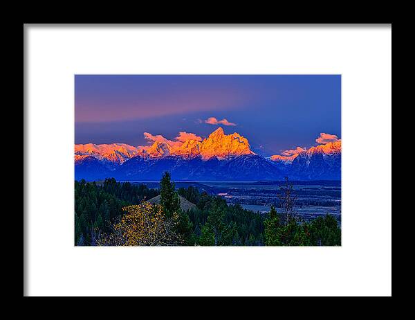 Tetons Framed Print featuring the photograph Let There Be Light by Greg Norrell