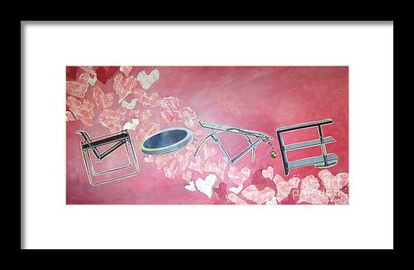 Love Letters Framed Print featuring the mixed media Letters of Love by Deborah Smith