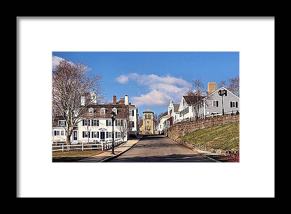 Leyden Street Framed Print featuring the photograph Leyden Street In April by Janice Drew