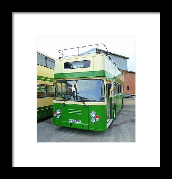 Leyland Framed Print featuring the photograph Leyland Atlantean Open Top Bus by Gordon James