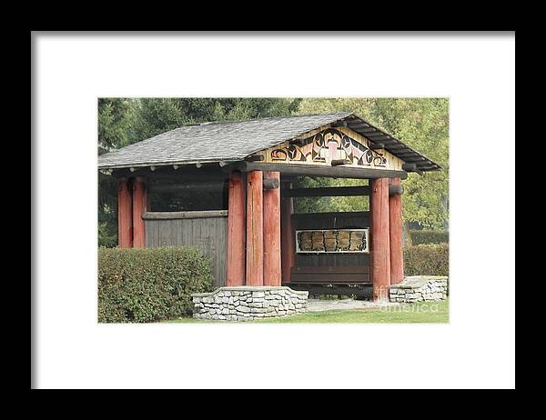 Lheit-li Framed Print featuring the photograph Lheit-Li National Burial Grounds Entranceway by Vivian Martin