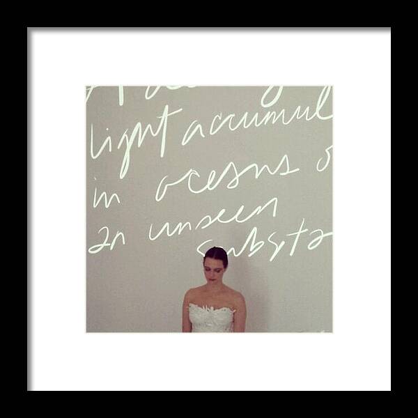 Performance Framed Print featuring the photograph @liachavez During Her Luminous Objects by Alexandra Leite