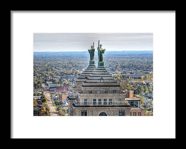 Liberty Building Framed Print featuring the photograph Liberty Building Autumn 2013 by Michael Frank Jr