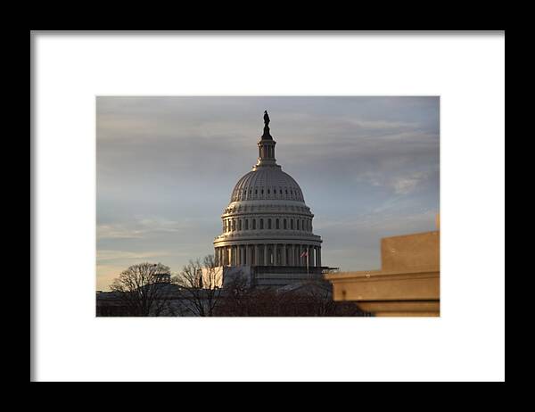 Washington Framed Print featuring the photograph Library of Congress - Washington DC - 011320 by DC Photographer