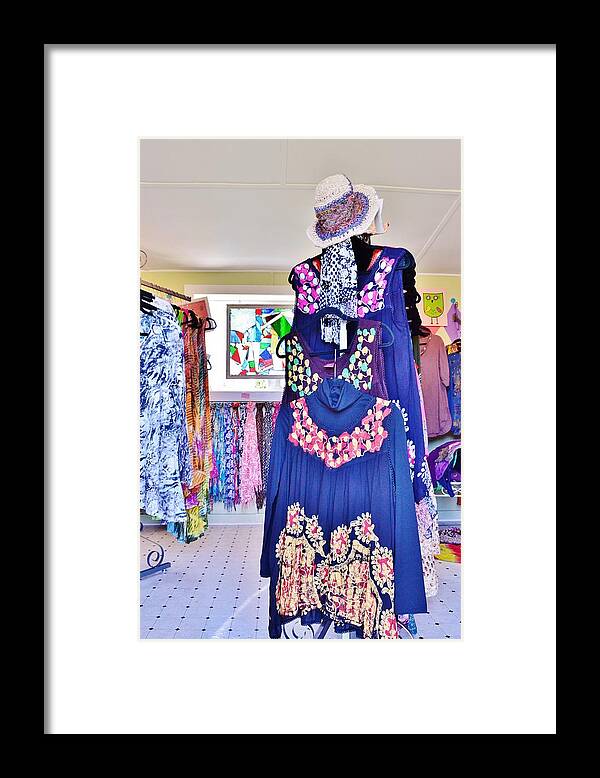  Framed Print featuring the photograph Liddy Loves Clothes 7 - Clarksville Delaware by Kim Bemis