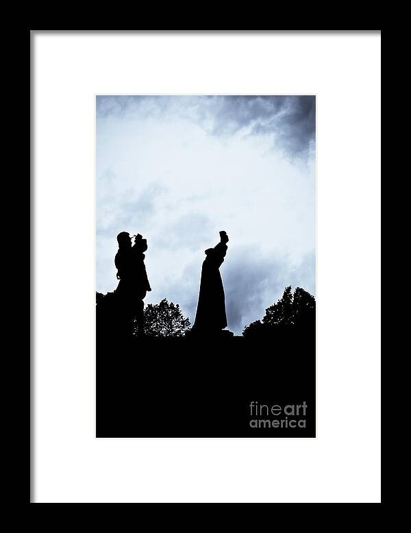 City Of Neuchatel Framed Print featuring the photograph Life mimics art by Charles Lupica