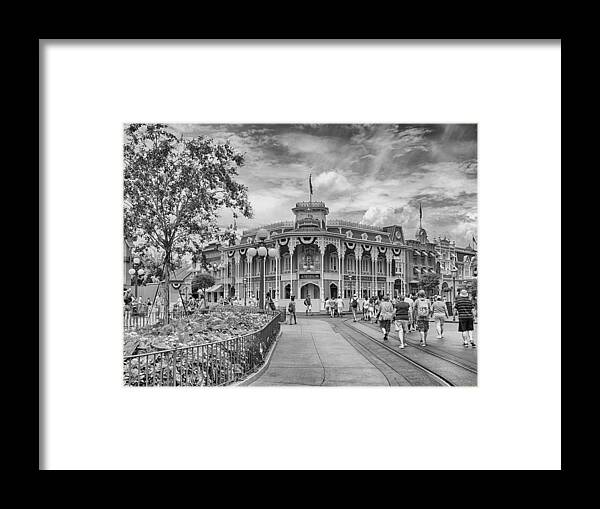 Disney Framed Print featuring the photograph Life on Main Street by Howard Salmon