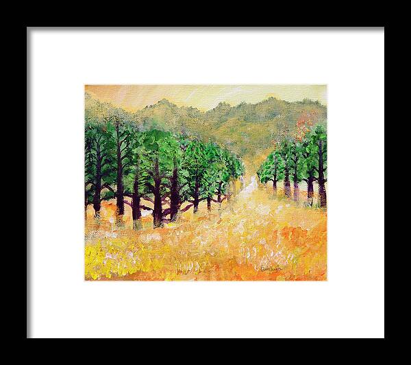 Landscape Framed Print featuring the painting Life's Path by Ashleigh Dyan Bayer