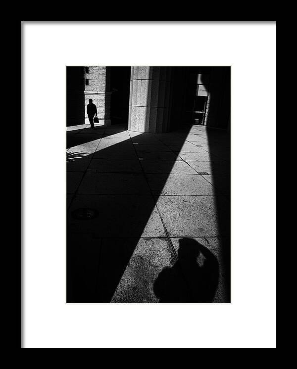 Street Framed Print featuring the photograph Light And Shdow by Windancer