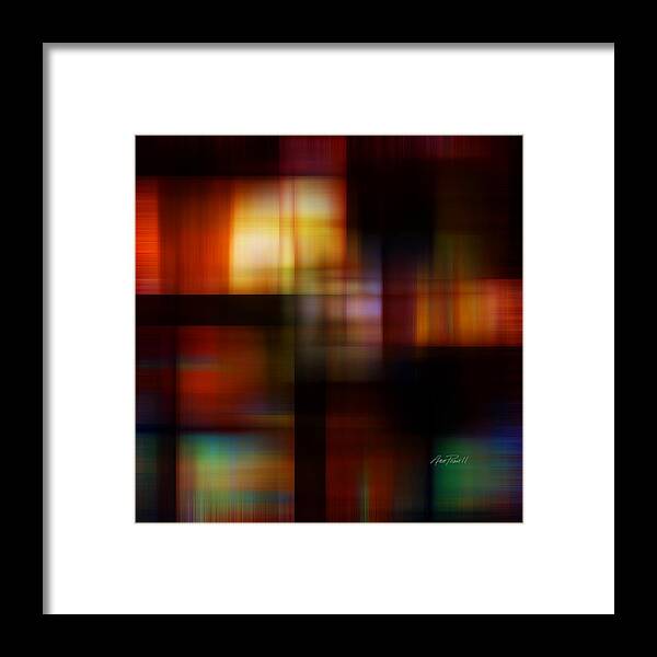 Abstract Framed Print featuring the digital art Light At The Window - abstract art by Ann Powell