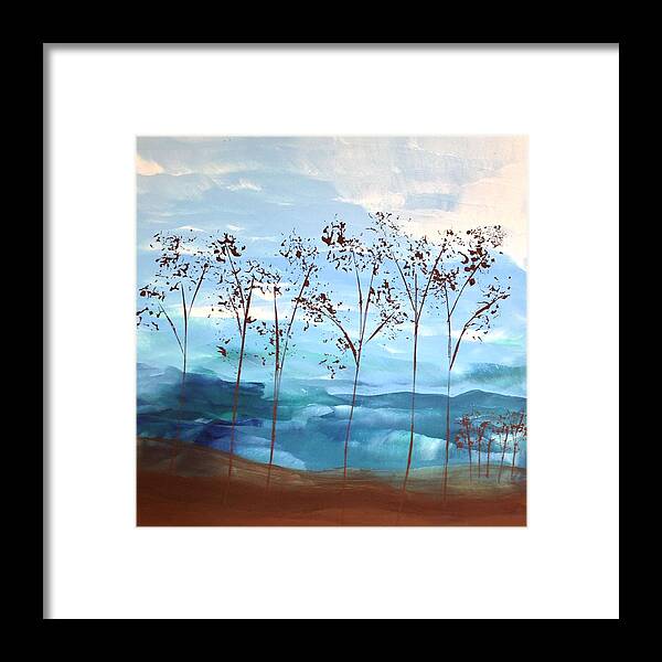 Sky Framed Print featuring the painting Light Breeze by Linda Bailey