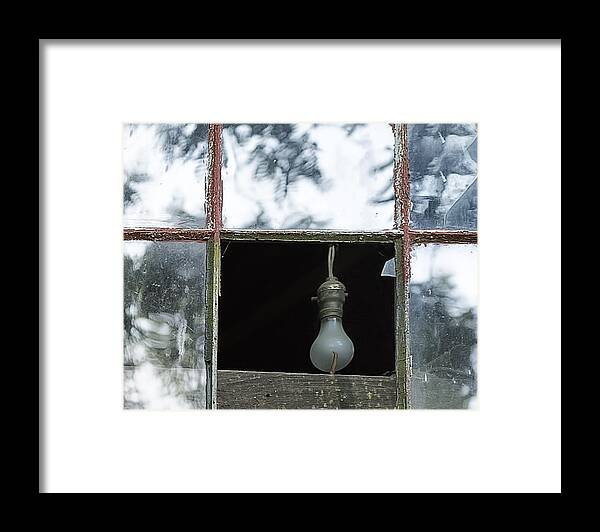 Putney Vermont Framed Print featuring the photograph Light Bulb by Tom Singleton
